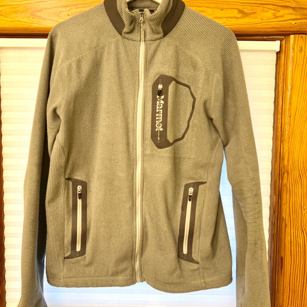 Marmot Ribbed fleece Mens full zip jacket